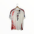 japan football shirt adidas white and red Y3