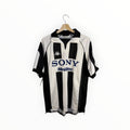 juventus football shirt kappa sony black and white