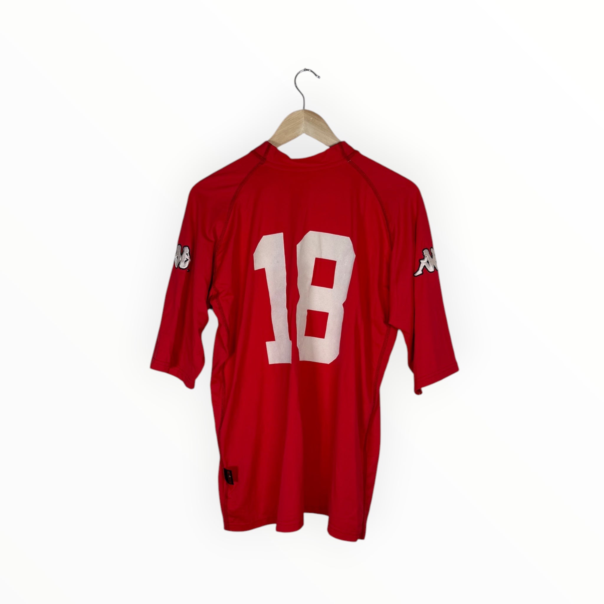 kappa football shirt wales match worn shirt vs finland 2002