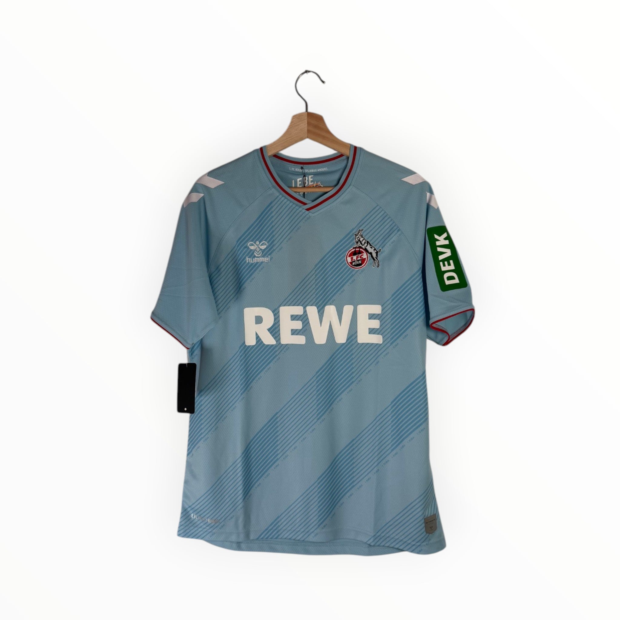 koln football shirt blue hummel