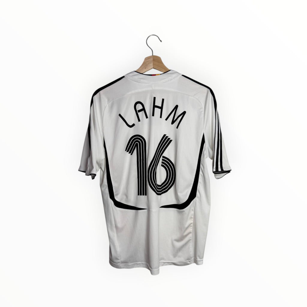 lahm football shirt white and black germany