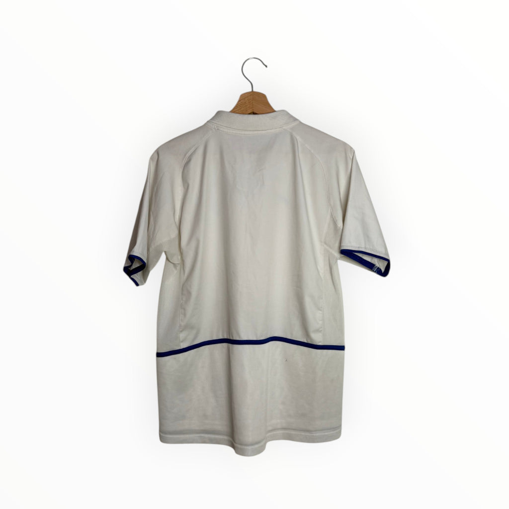 leeds white football shirt