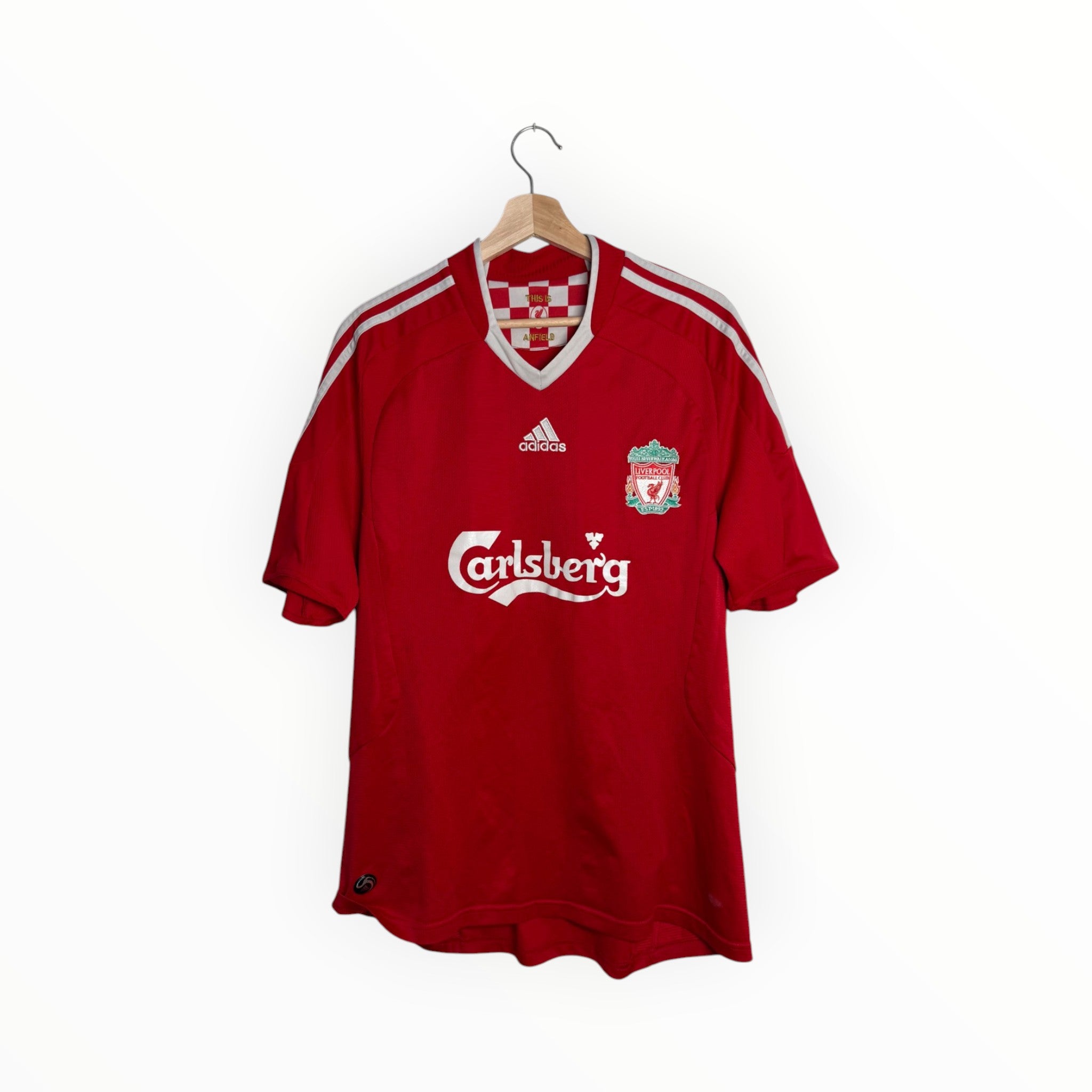 liverpool carlsberg red jersey adidas