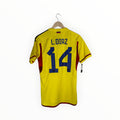 luis Diaz yellow football shirt 2022 colombia