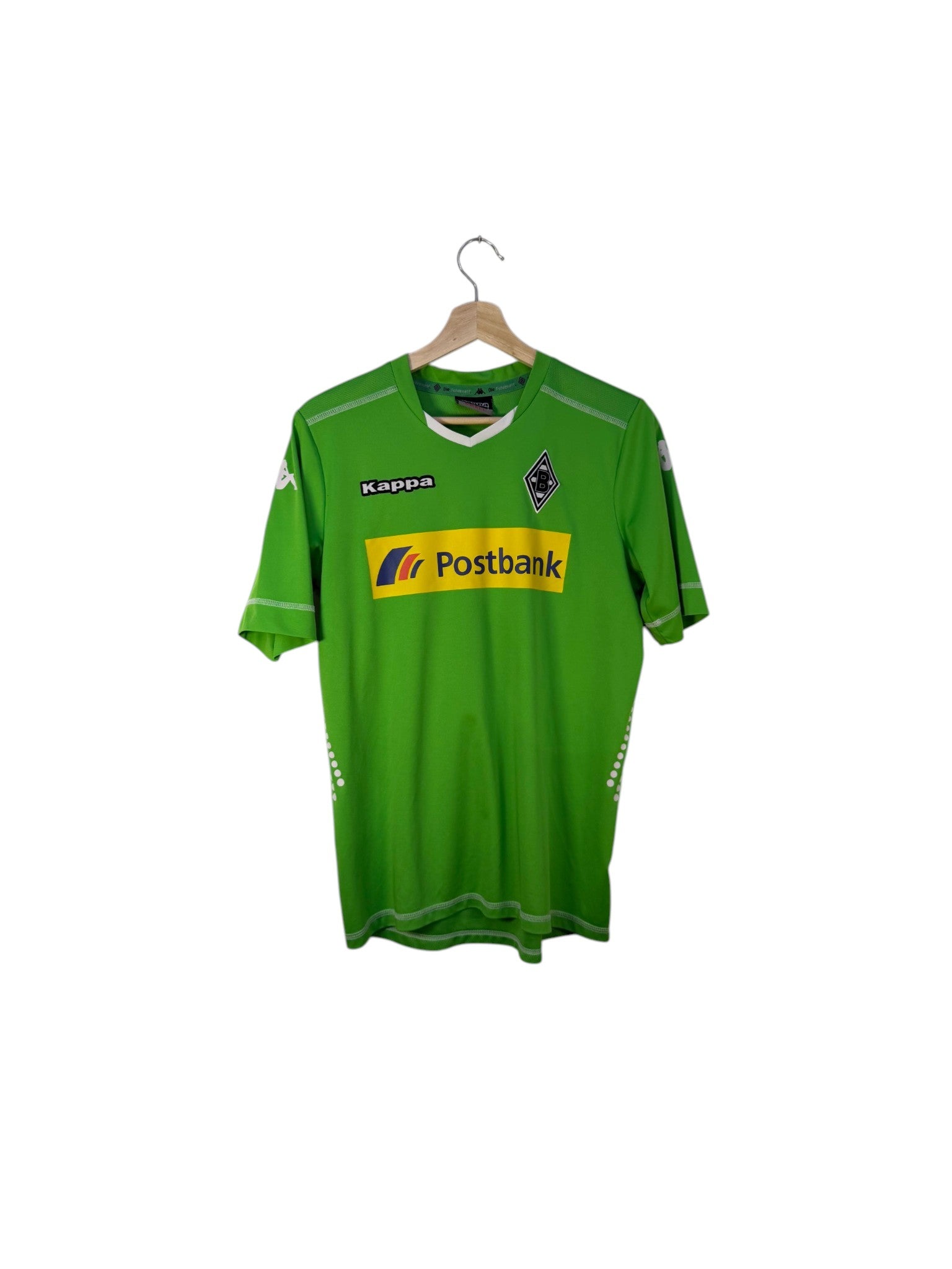 m'gladbach football shirt green kappa