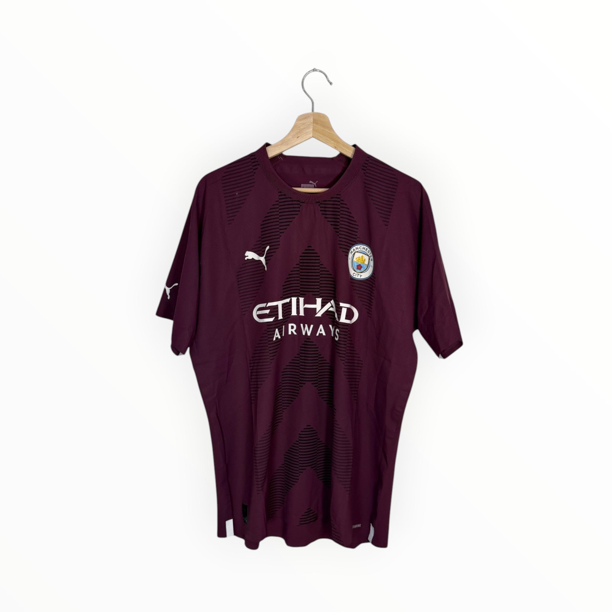 manchester city football shirt claret puma etihad