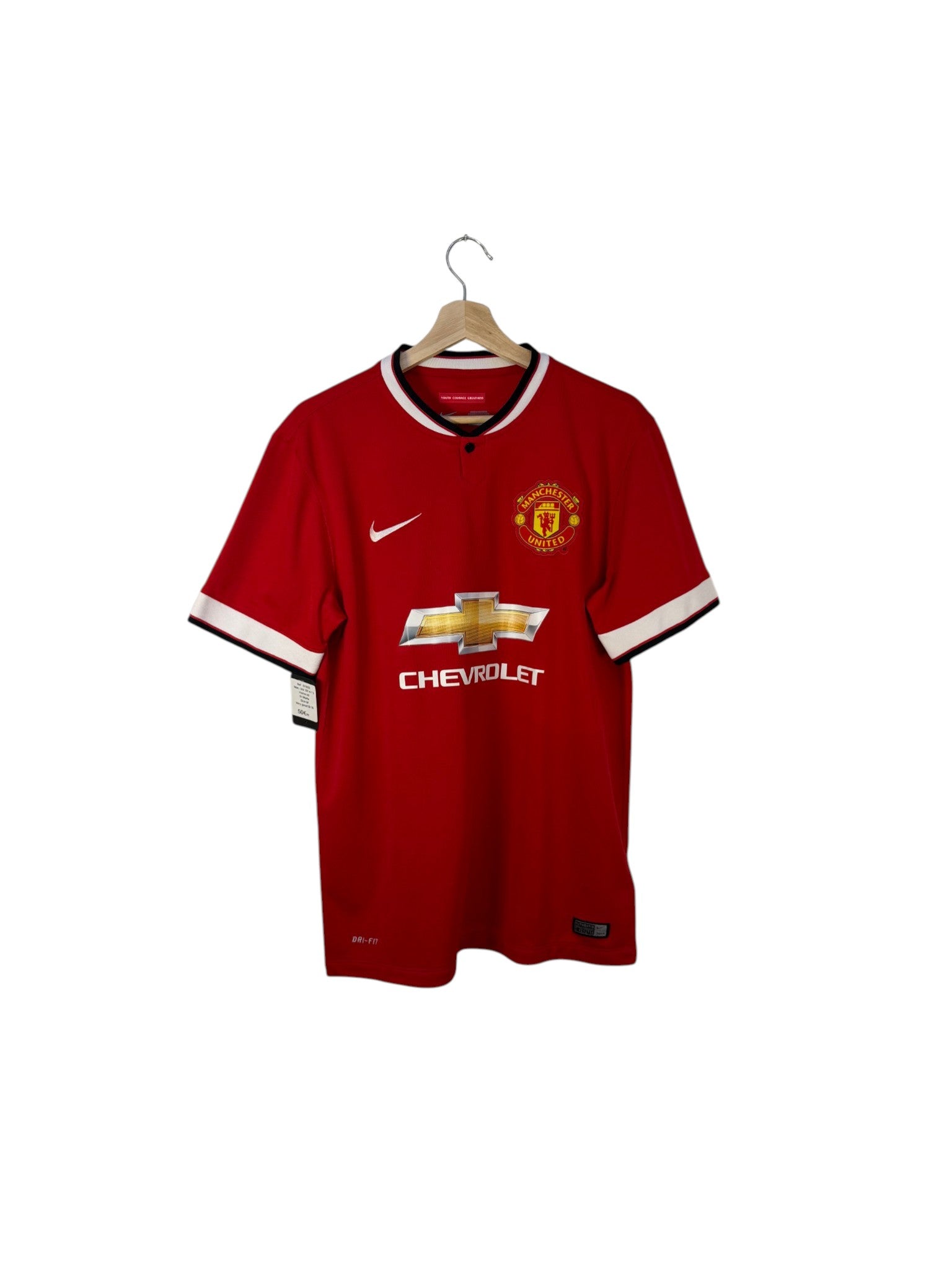 manchester united black and white colar chevrolet jersey