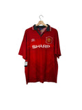 manchester united football shirt red and black sharp