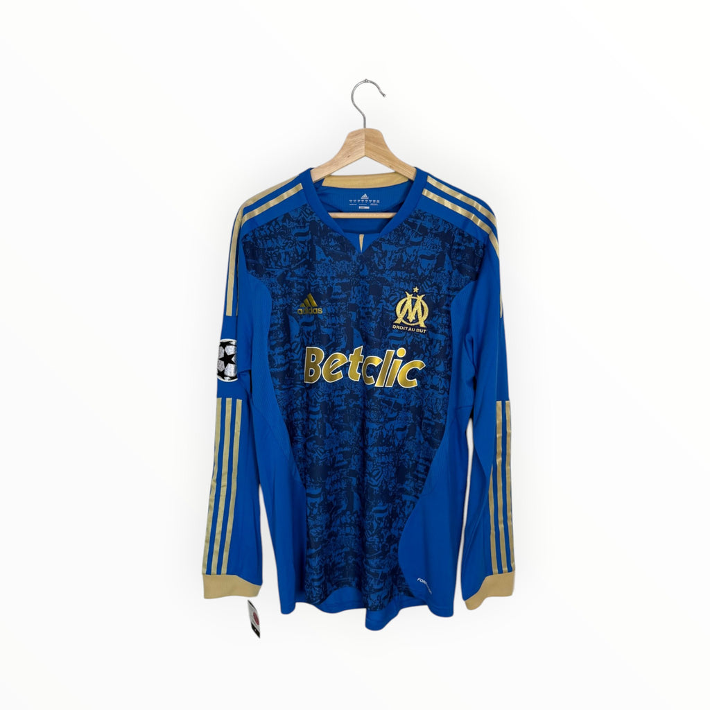 marseille football jersey adidas blue and gold