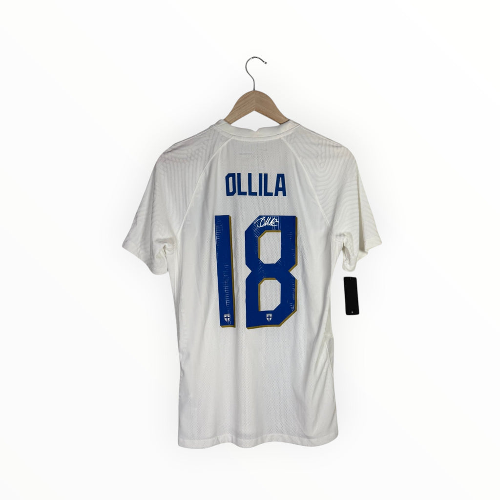 match worn Finland Ollila football shirt