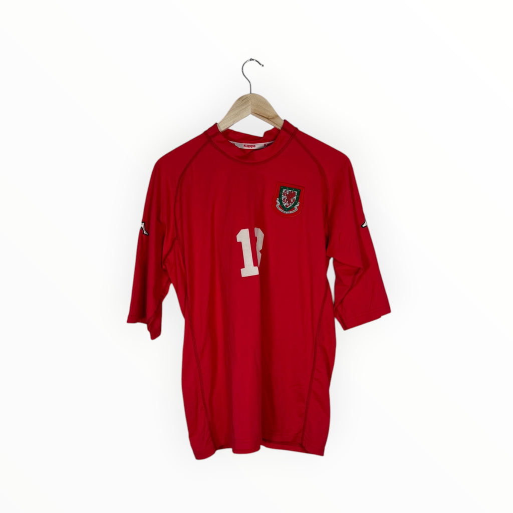 match worn wales jersey 2000 red home kappa