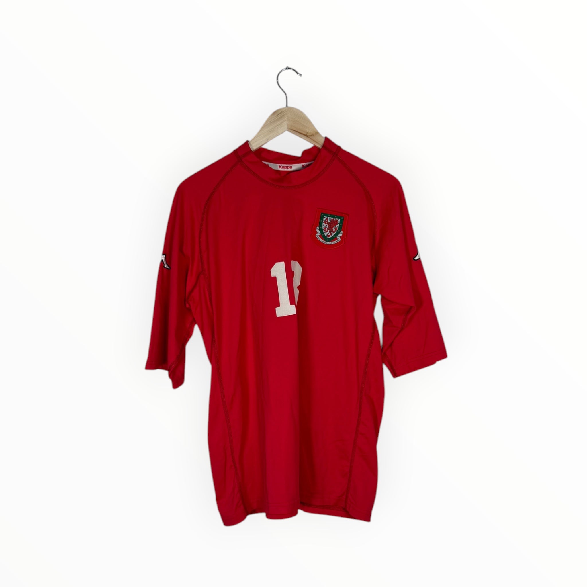 match worn wales jersey 2000 red home kappa