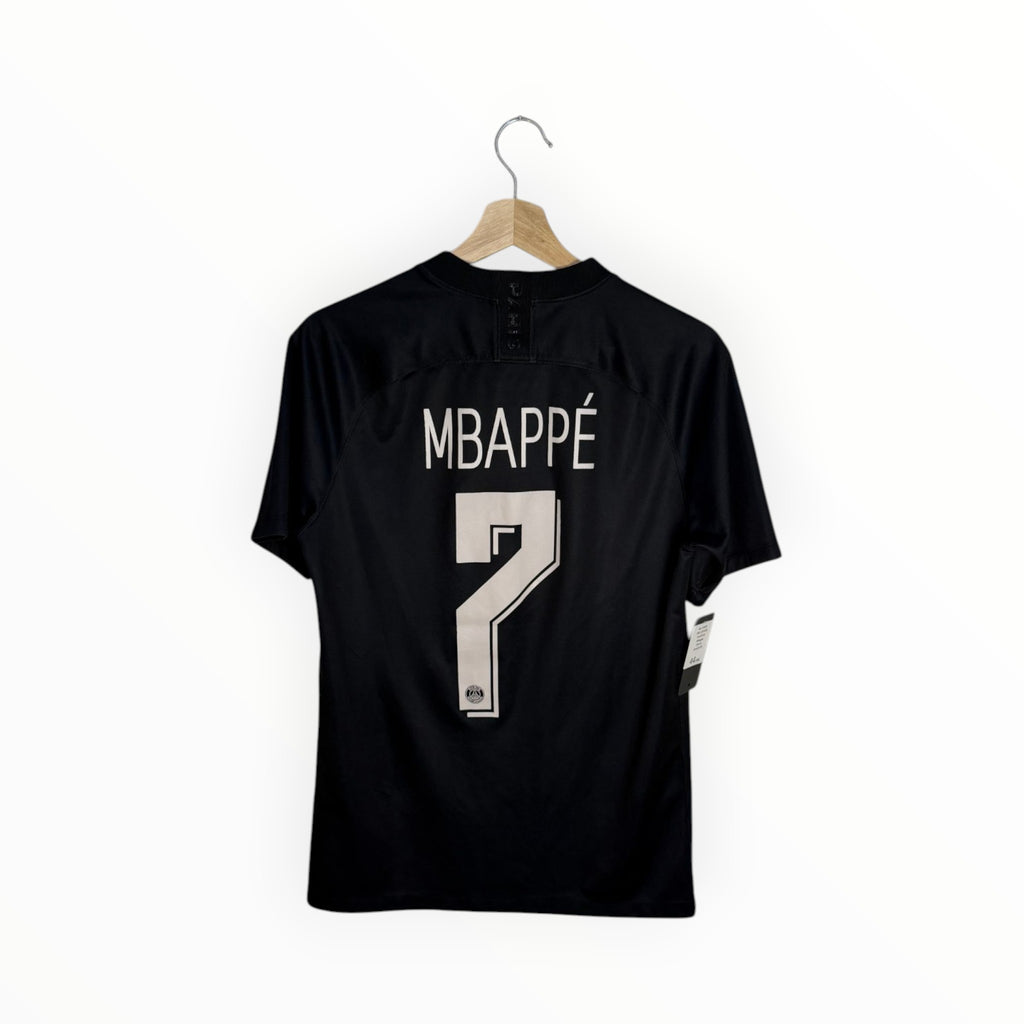 mbappe football shirt black and white number 7