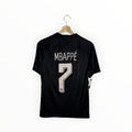 mbappe football shirt black and white number 7