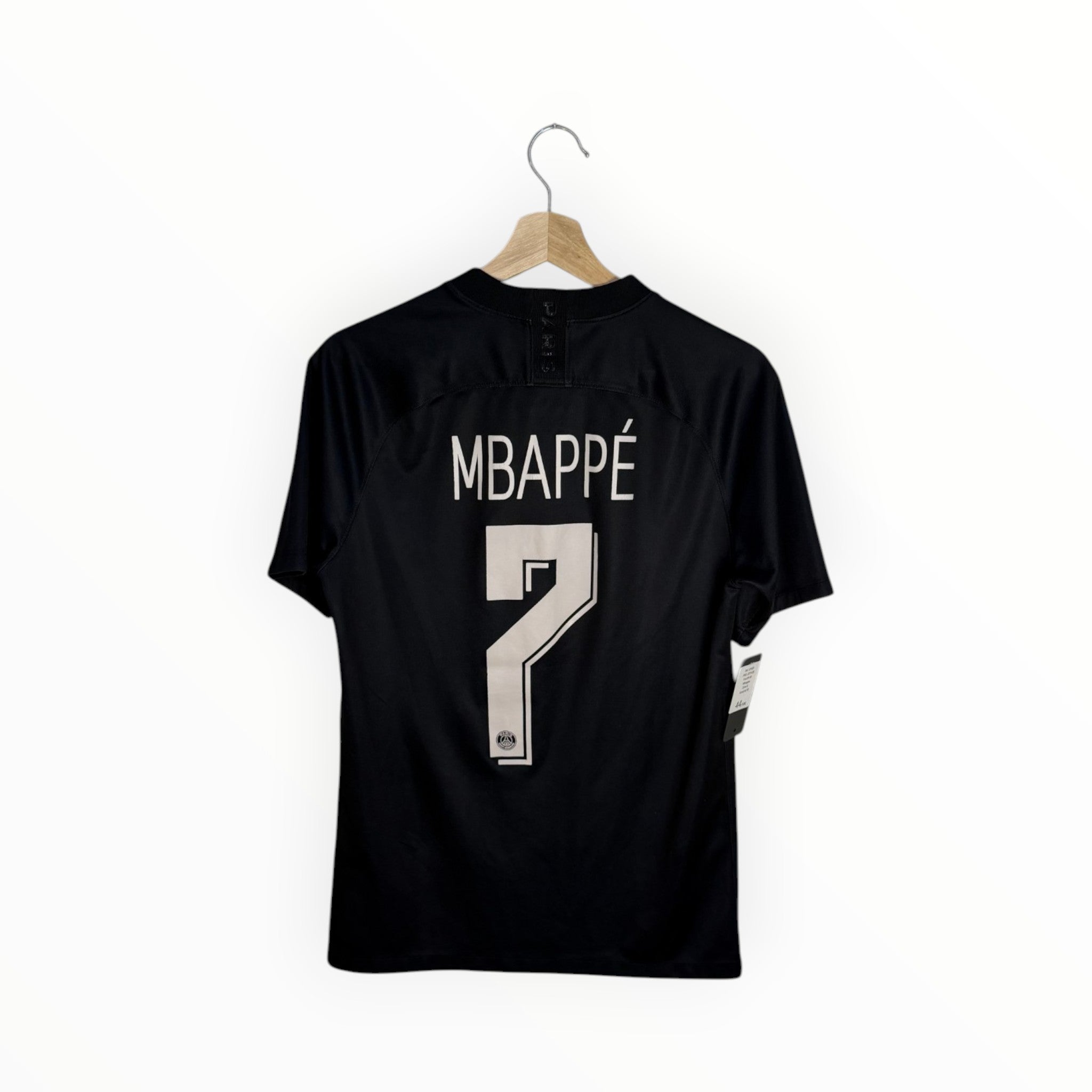 mbappe football shirt black and white number 7