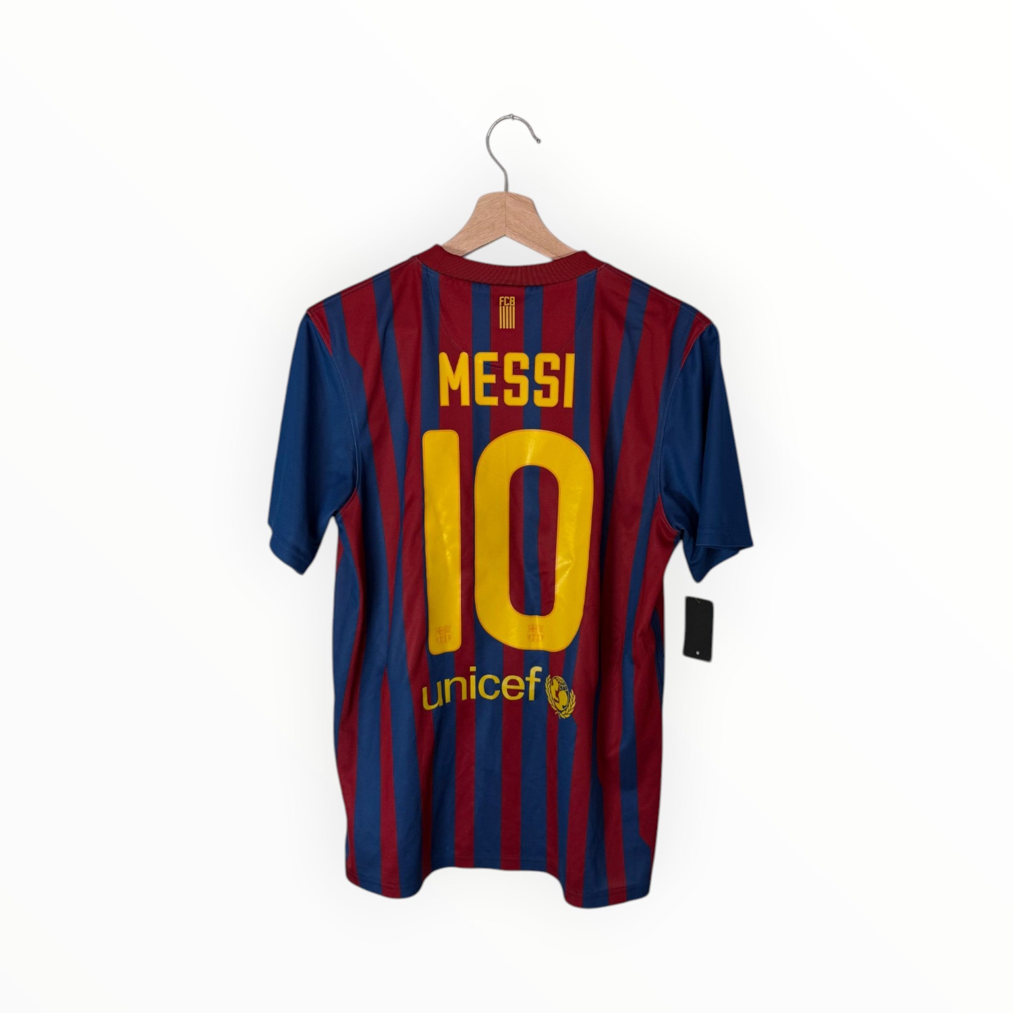 messi football shirt red and blue unicef
