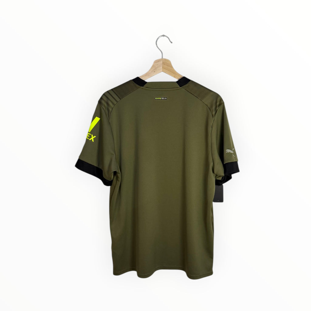 milan football shirt puma green