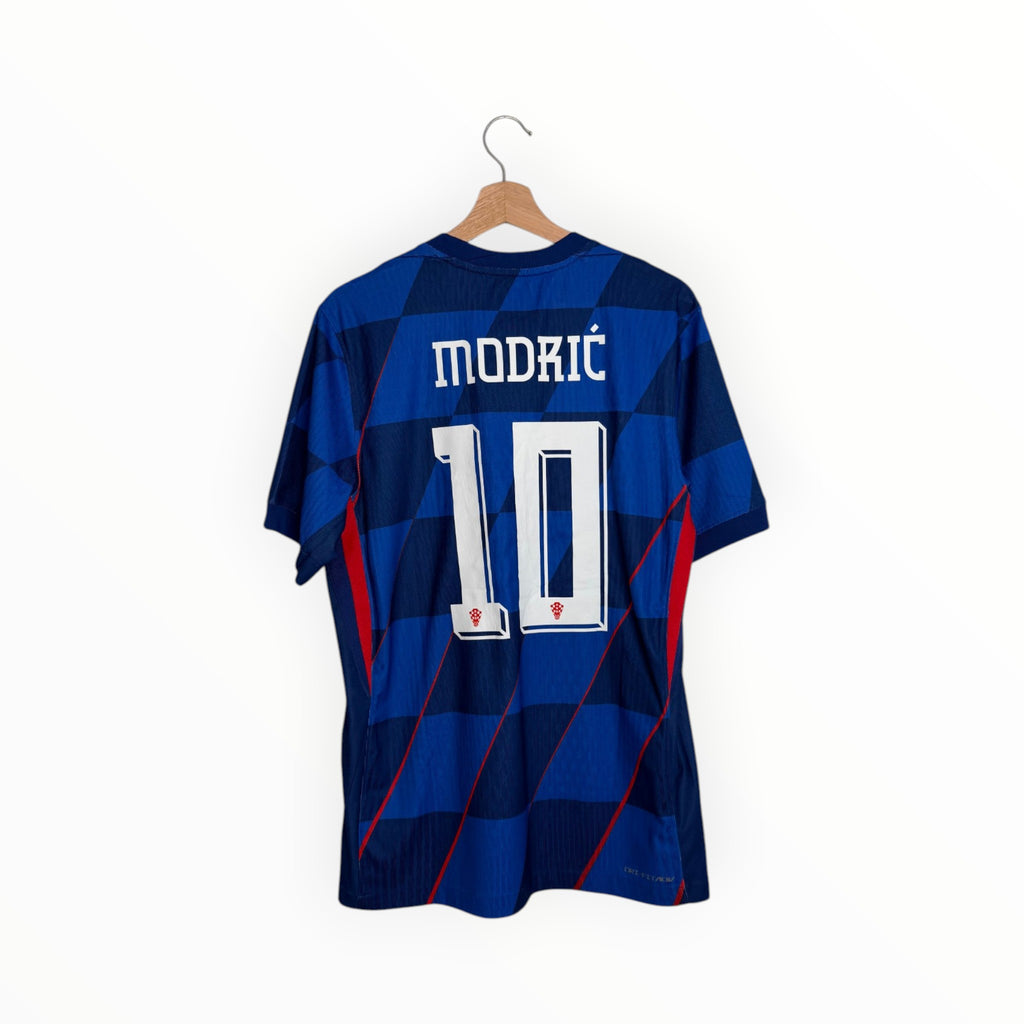 modric blue football shirt