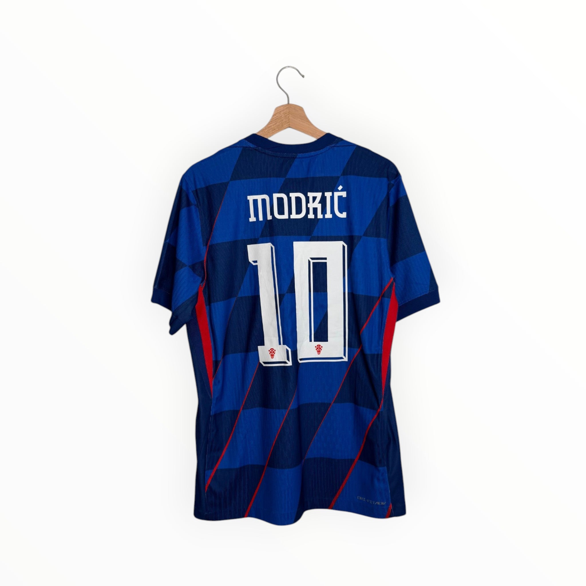 modric blue football shirt