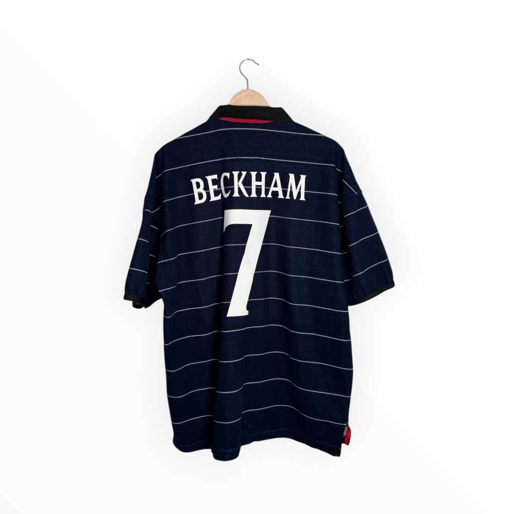 navy football shirt beckham