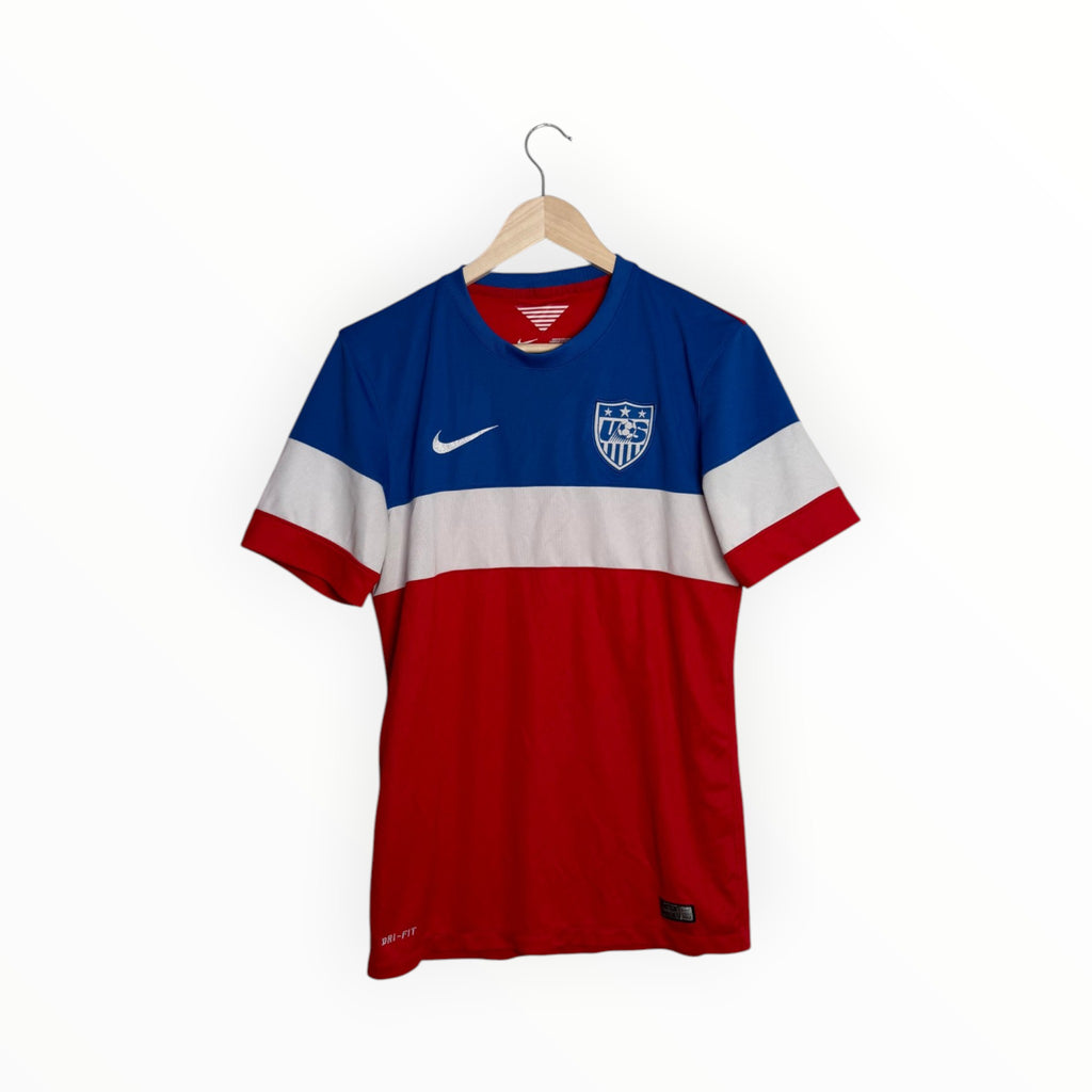 nike blue and red usa football shirt