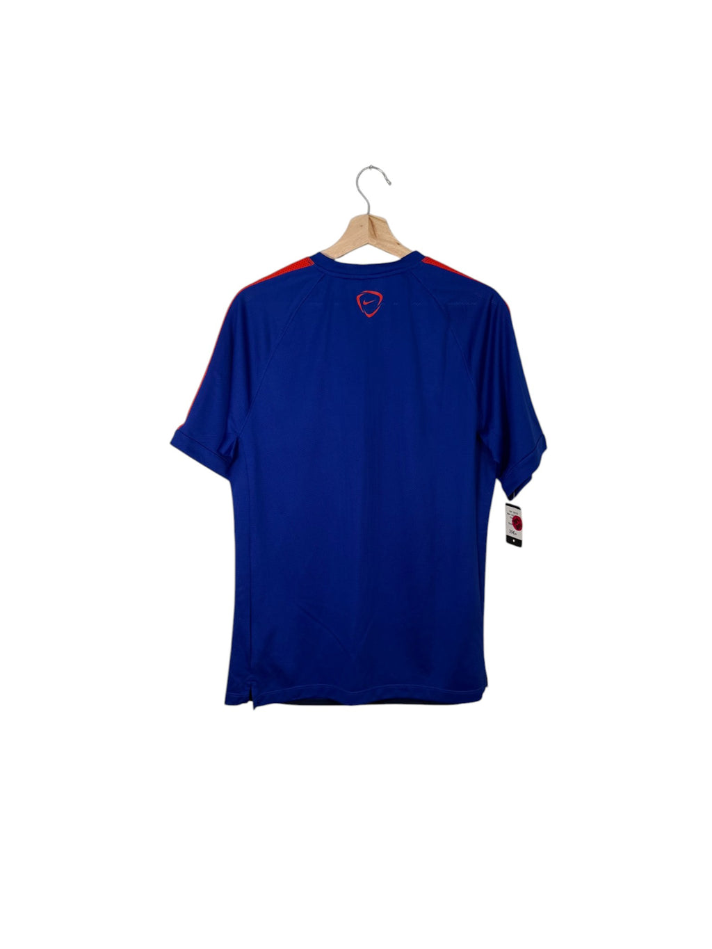nike blue football shirt man united