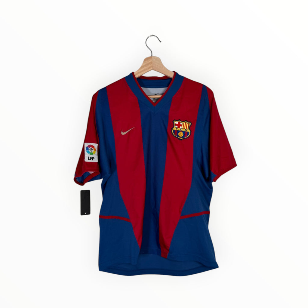 nike football shirt 2002 home kit barcelona