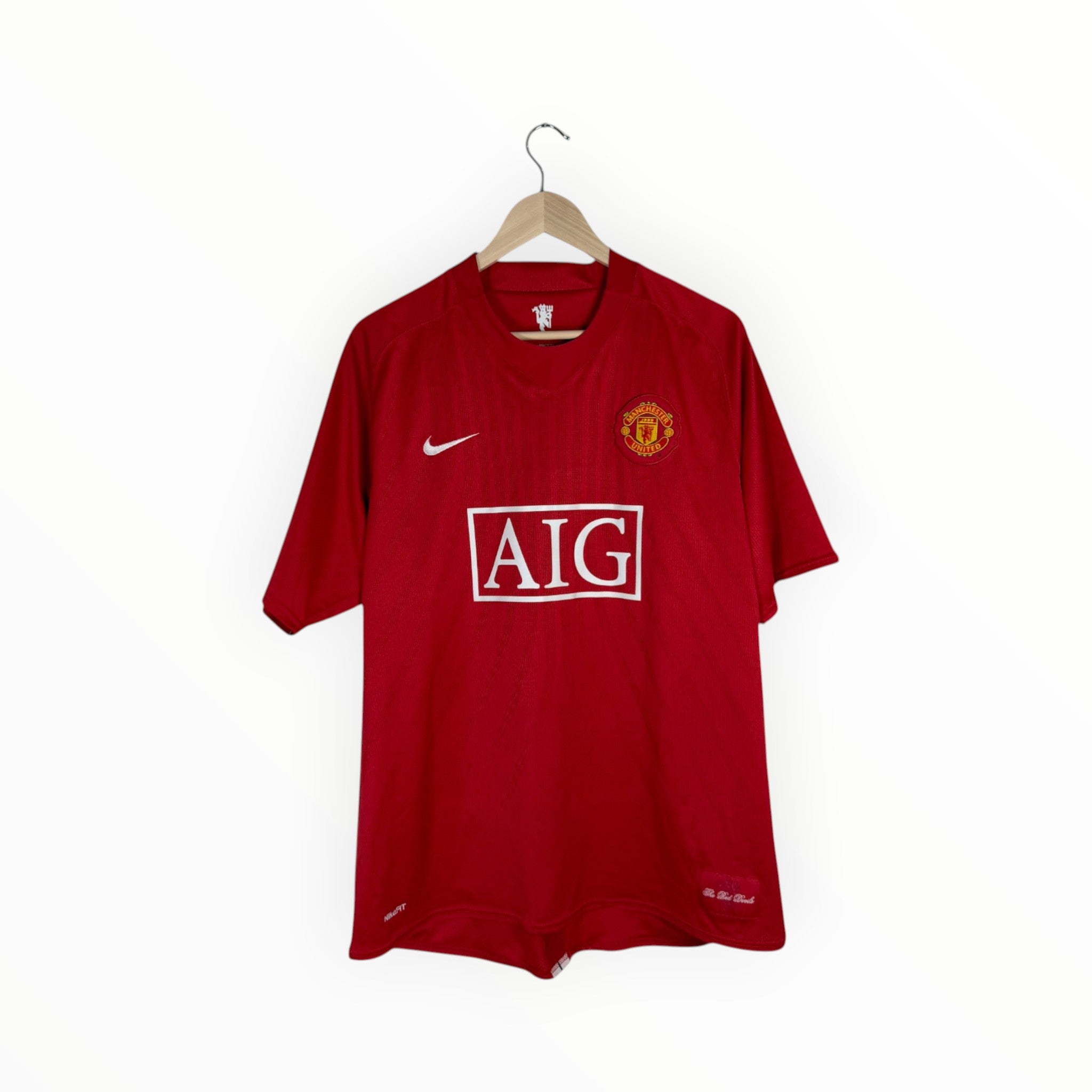 nike football shirt Manchester United red aig 