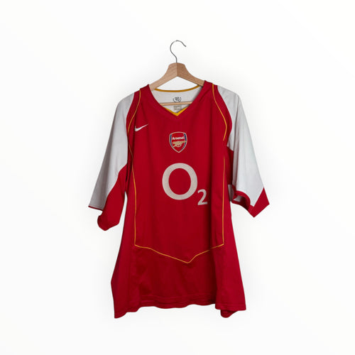 nike football shirt arsenal O2 red and white