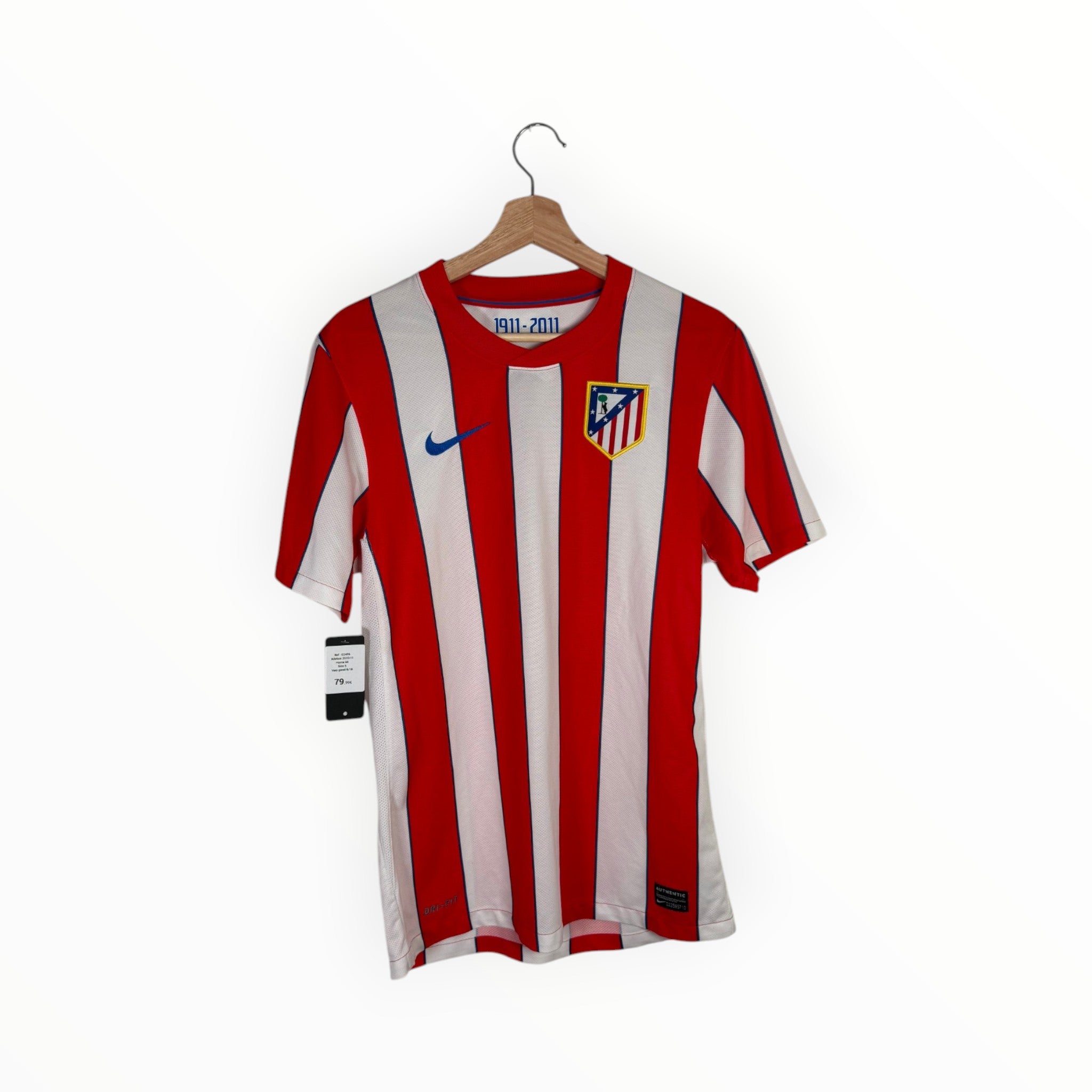nike football shirt atletico red and white