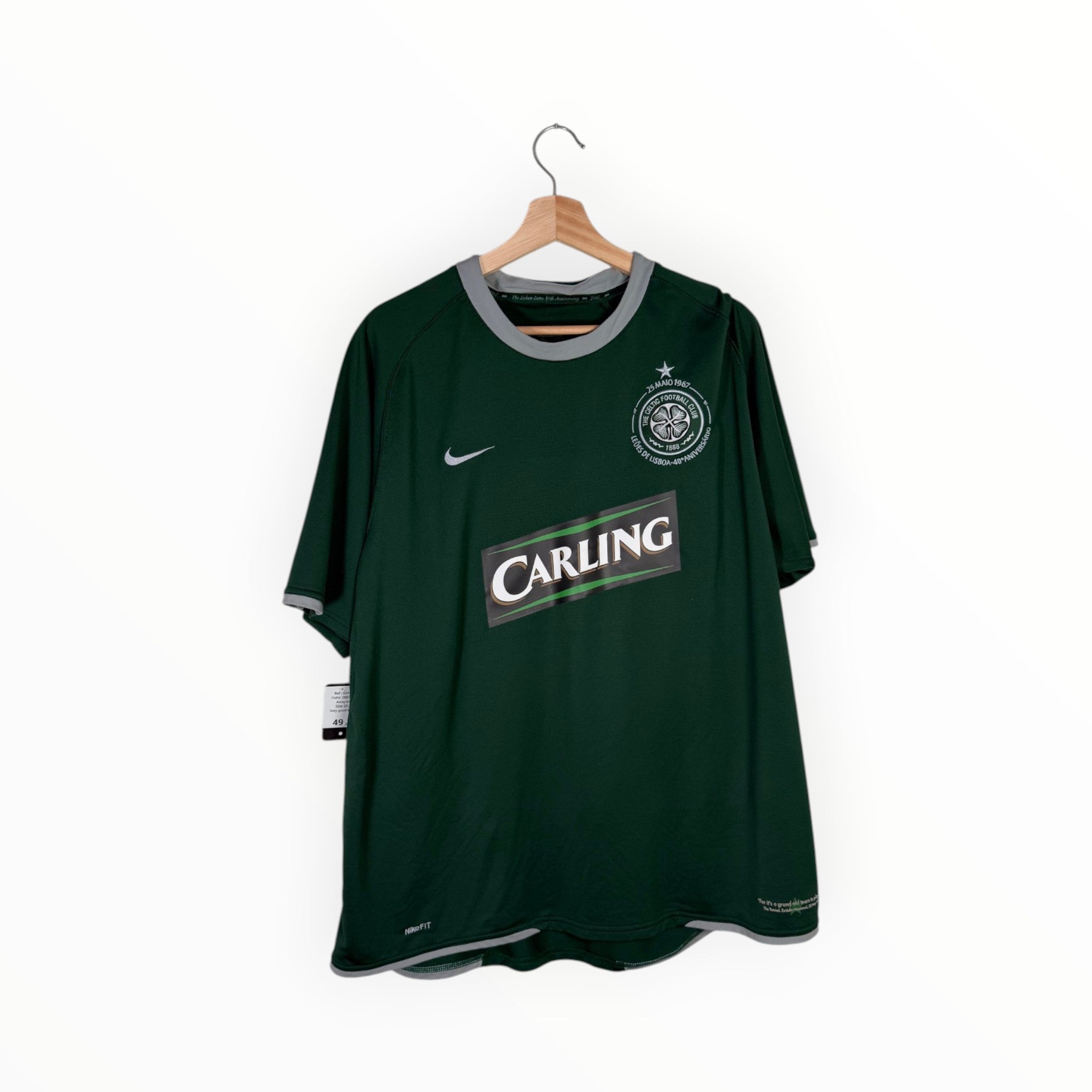 nike football shirt celtic 2007 green