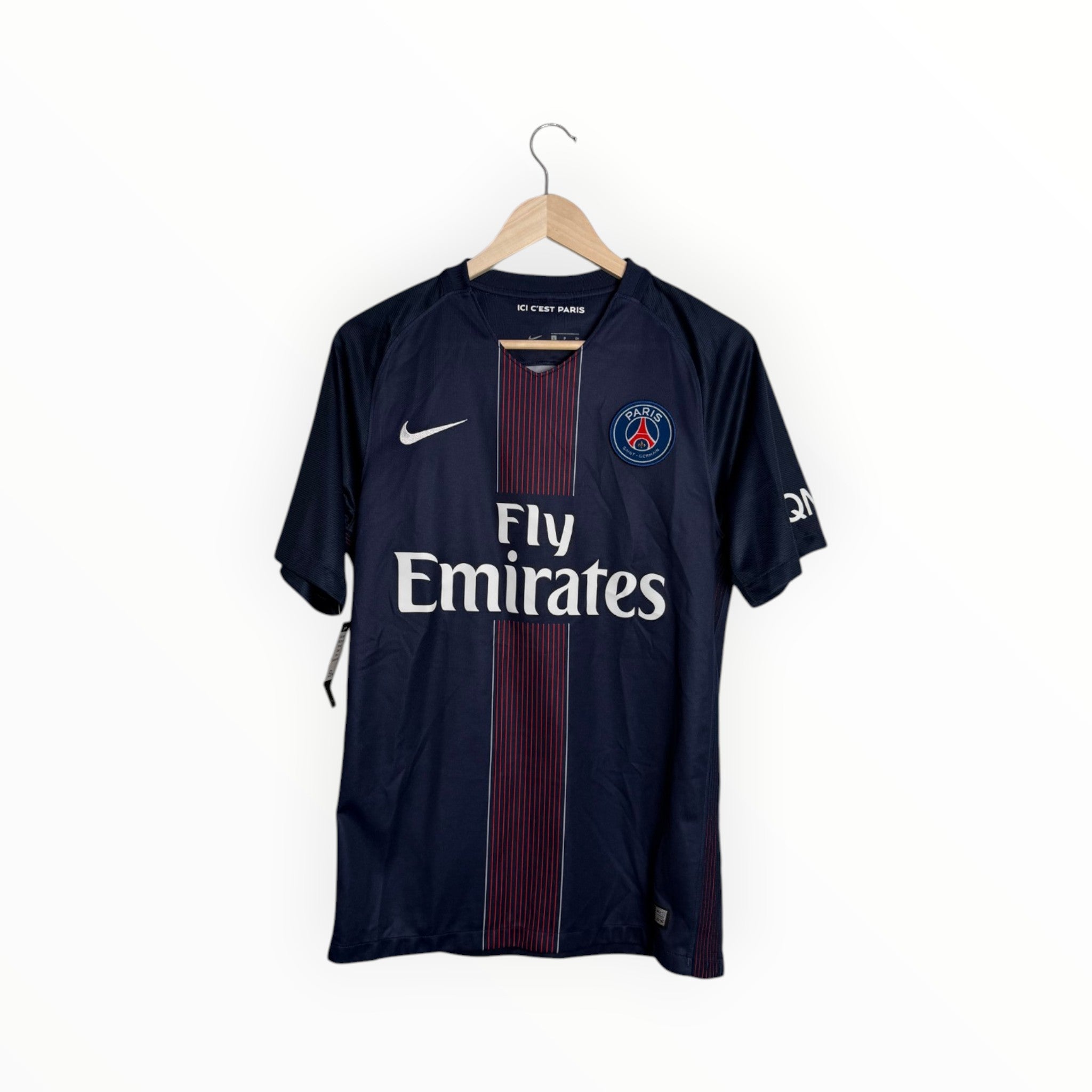 nike football shirt navy and purple fly emirates