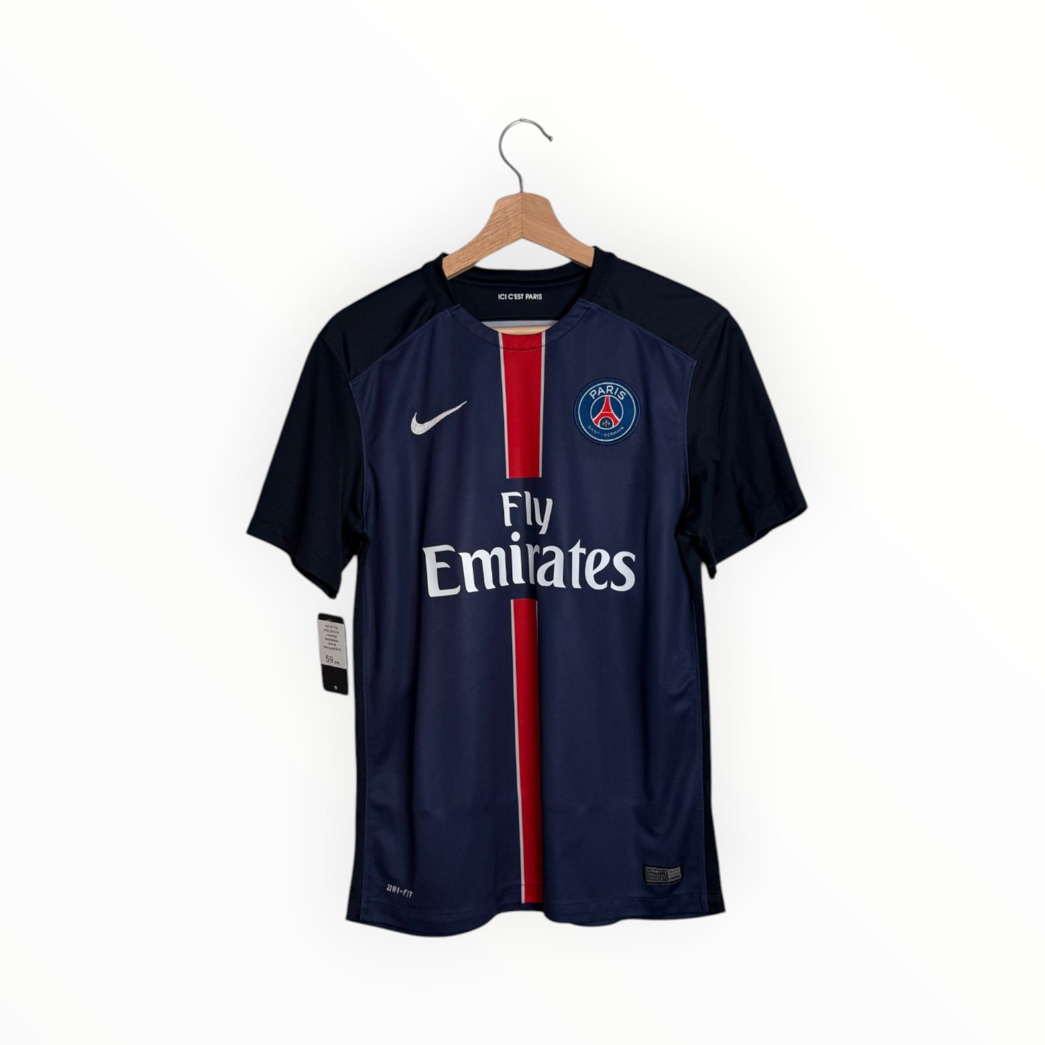 nike football shirt paris fly emirates navy and red