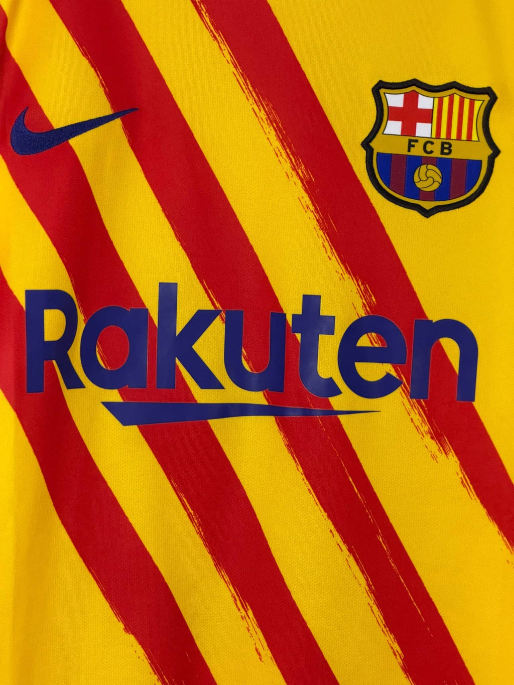 nike rakuten fcb yellow and red