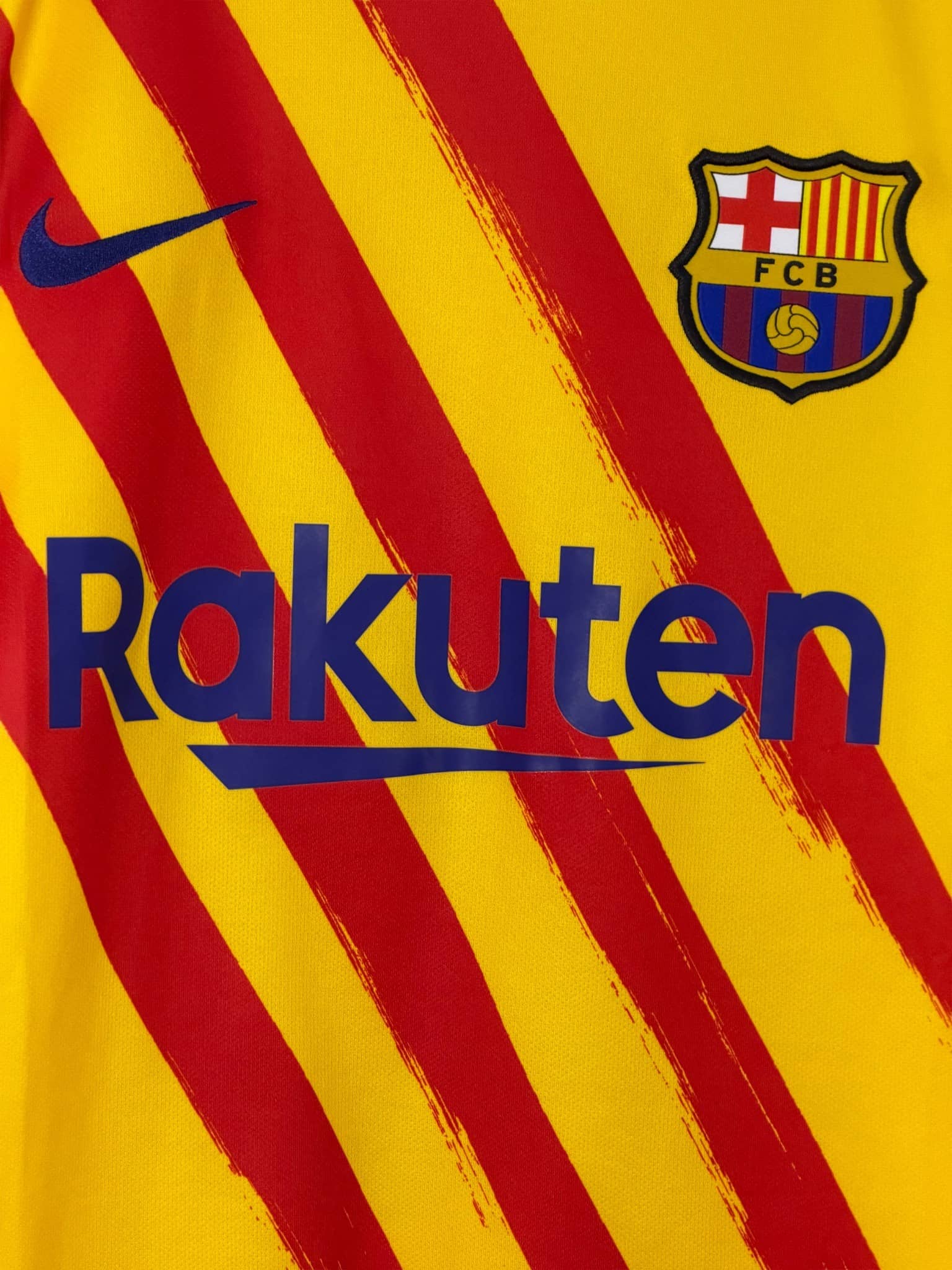 nike rakuten fcb yellow and red