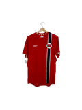 norway football shirt umbro red and navy