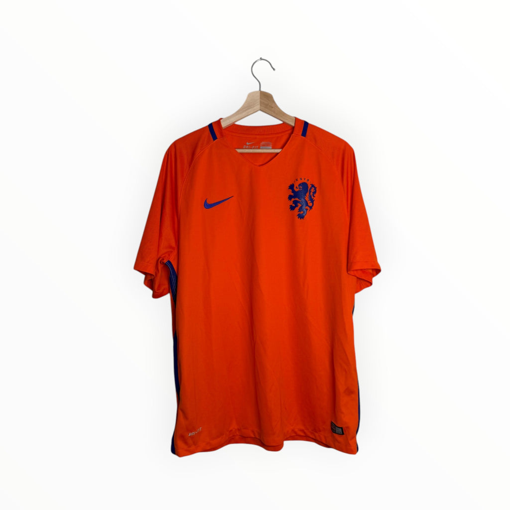 orange football shirt holland nike