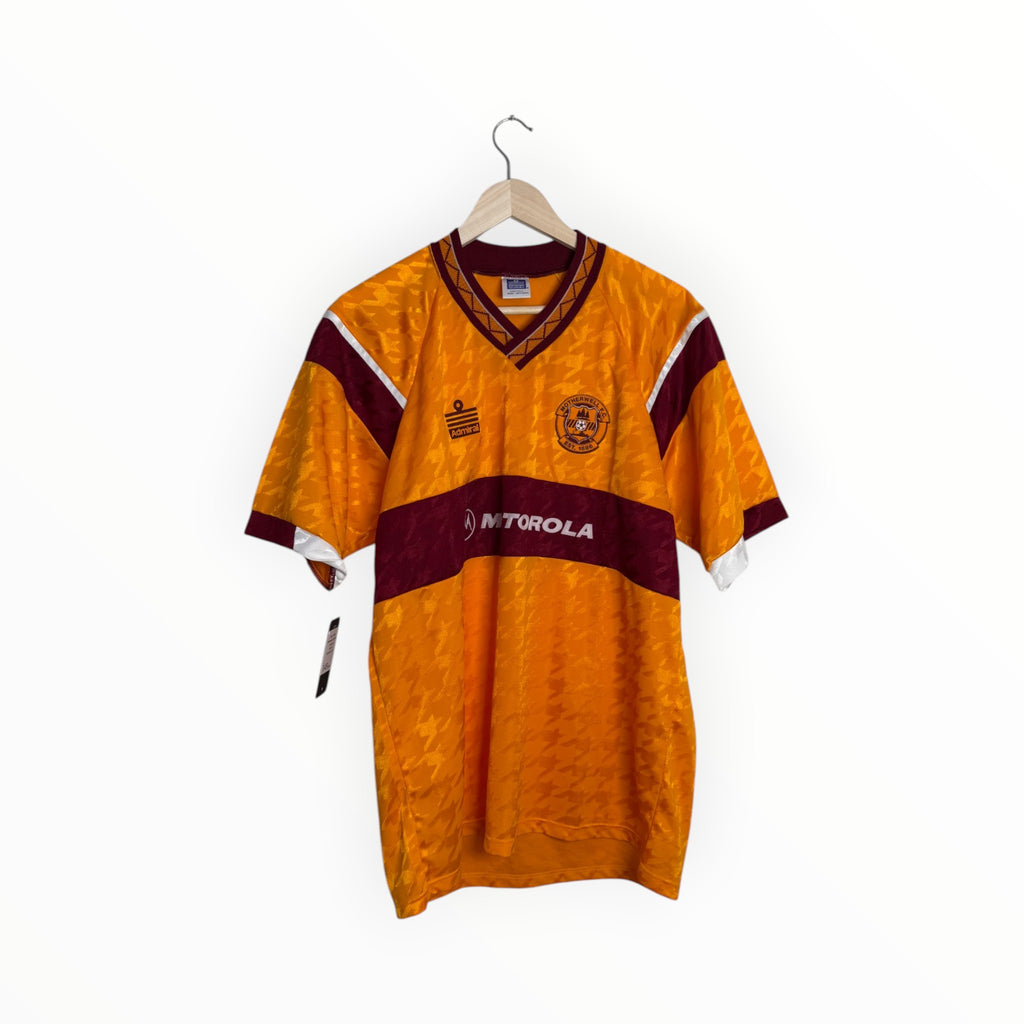 oranger and claret football shirt admiral motherwell