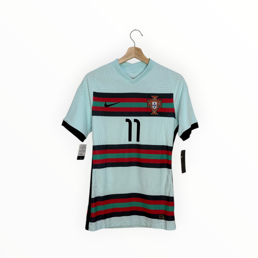 portugal football shirt mint green and black