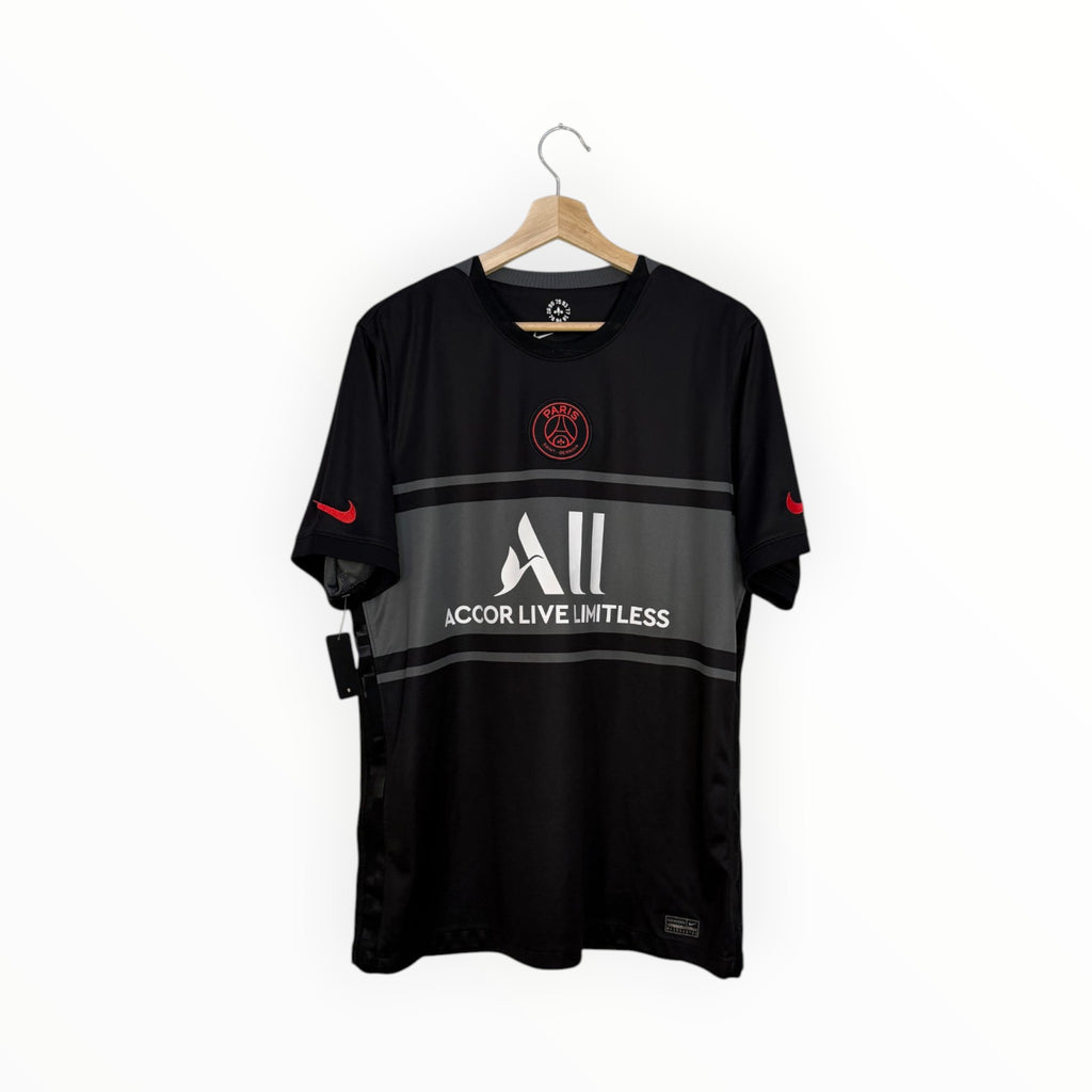 psg black and grey football jersey nike