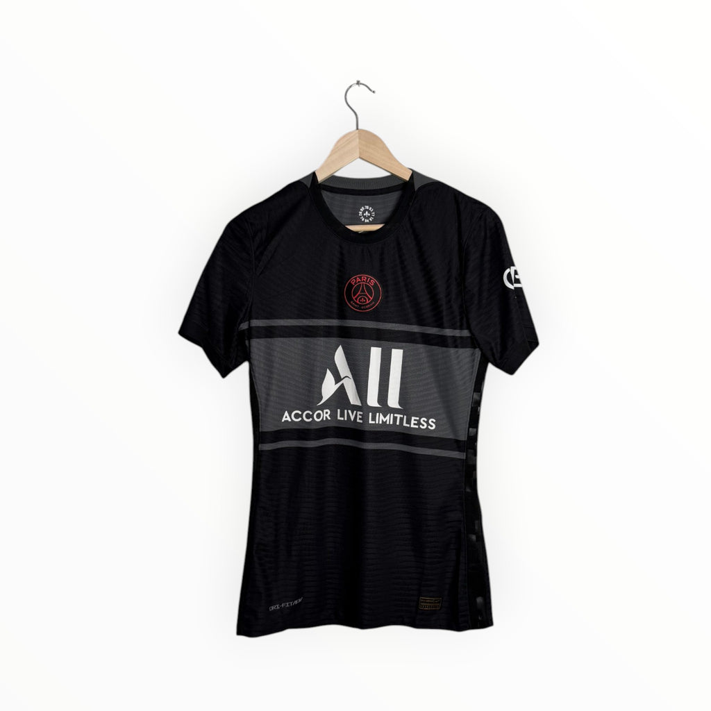 psg football shirt black and grey drifit adv