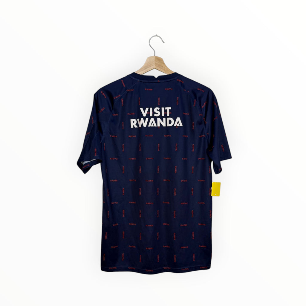 psg football shirt visit rwanda navy