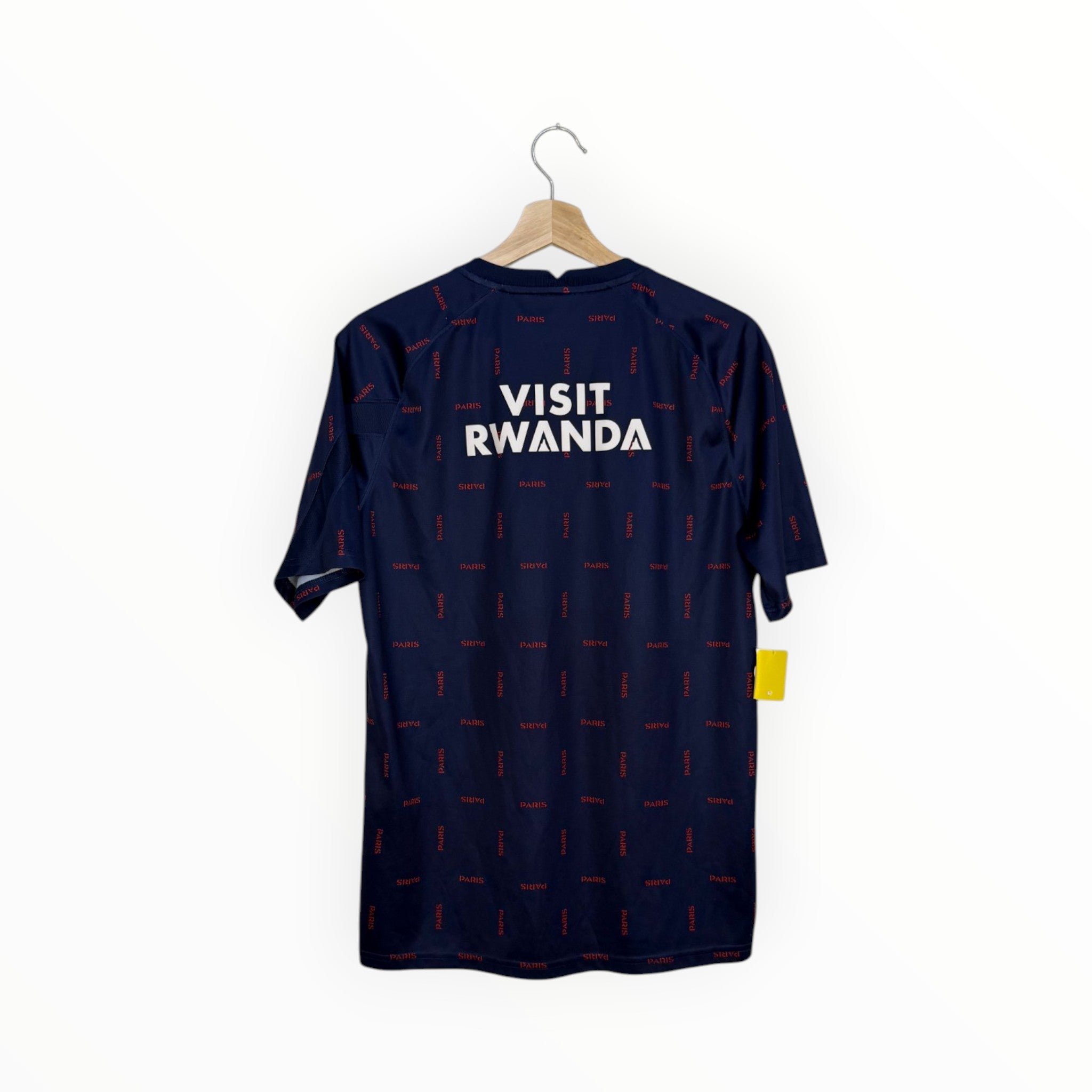 psg football shirt visit rwanda navy