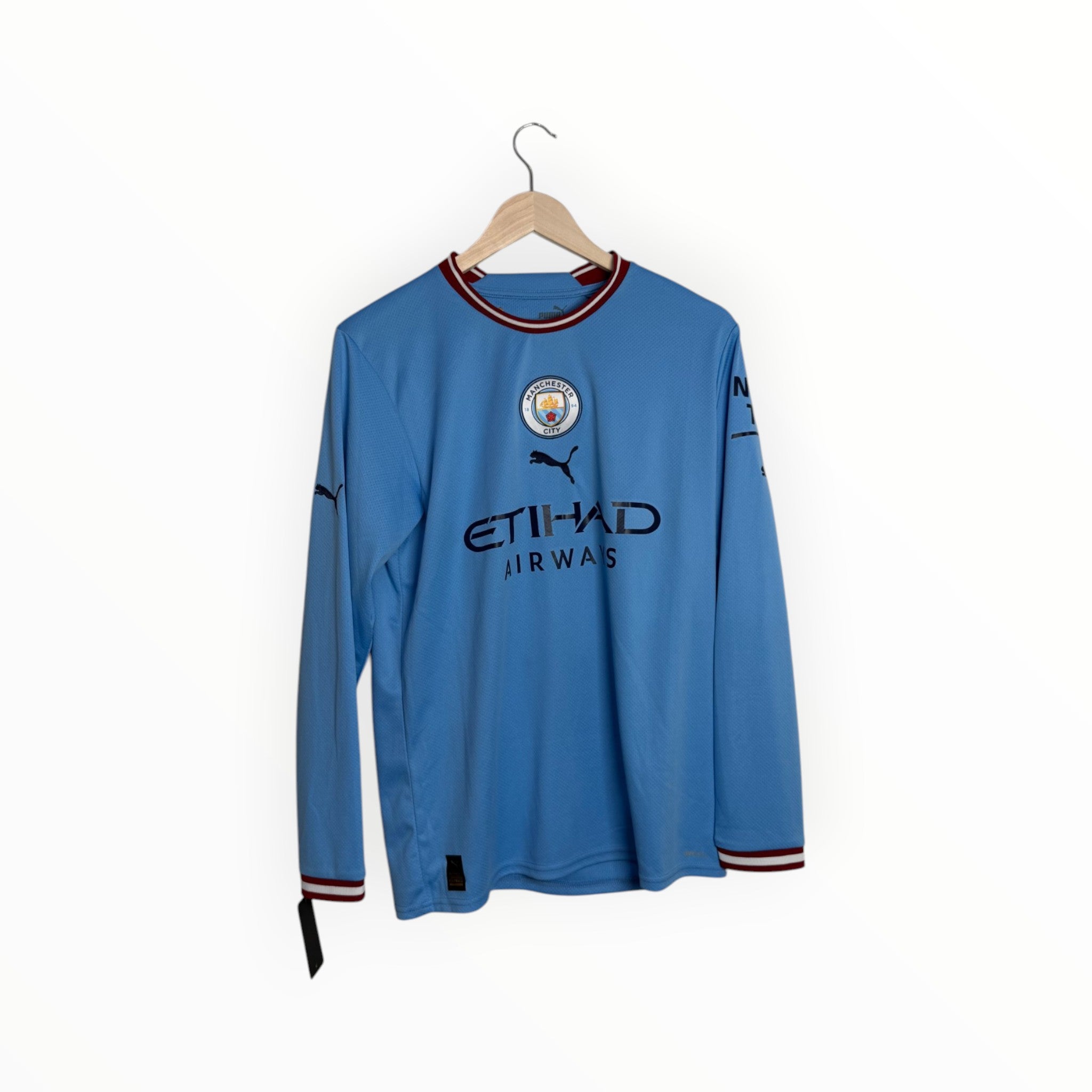 puma football shirt city blue and claret