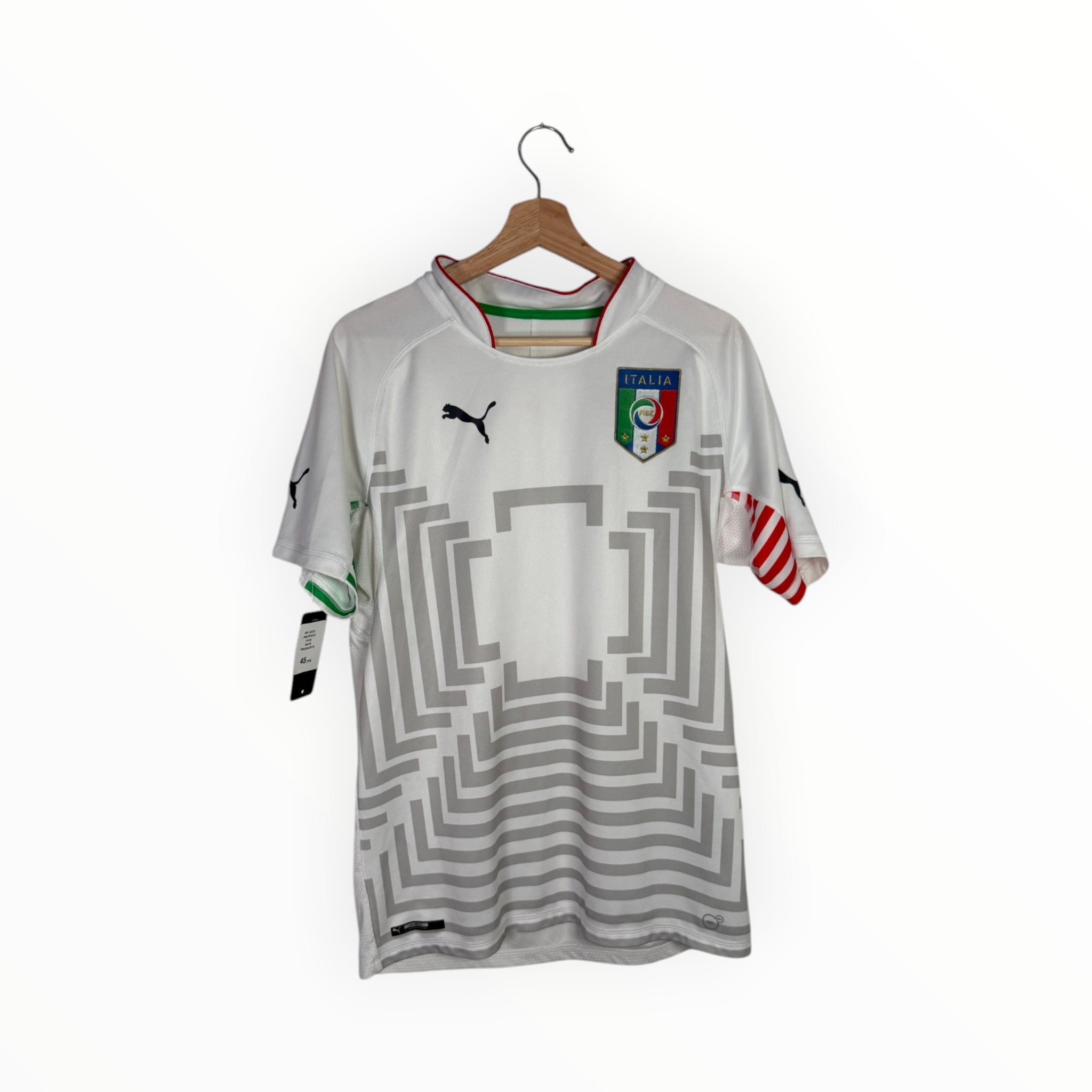 puma football shirt italy white