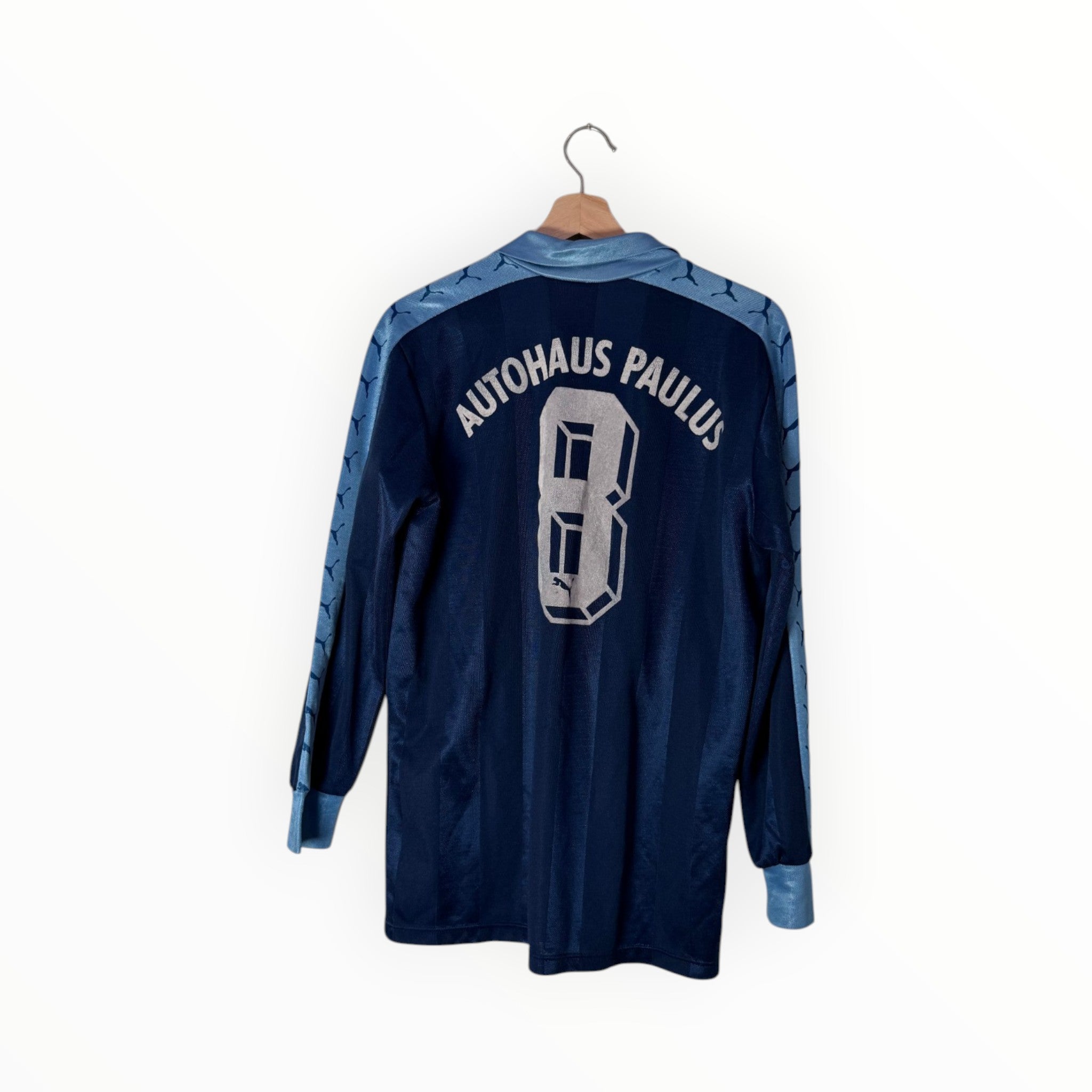 puma football shirt navy number 8