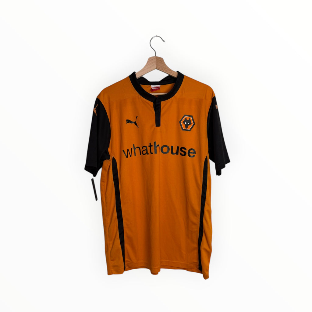 puma football shirt orange and black wolves