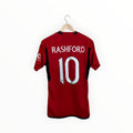 rashford football shirt united red and white