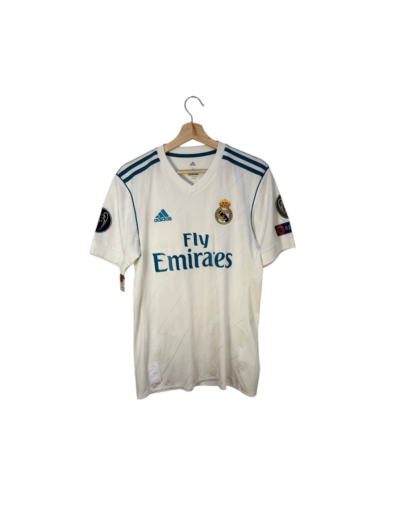 real madrid jersey white fly emirates adidas
