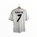 real madrid ronaldo white jersey